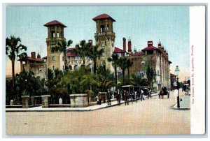 c1905 The Alcazar Hotel Building Horse Buggy St. Augustine Florida FL Postcard