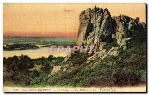 Old Postcard From Around Brest Le Passage Rocks