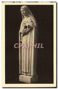 Old Postcard Douaumont Ossuary Army Statue of St. Therese of the Jesus & # 39...