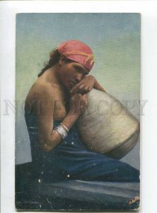 3044837 Semi-Nude young girl Cairo Egypt Vintage PC