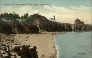 Digby Nova Scotia Lighthouse & Fog Signal c1910 Postcard #3
