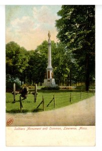 MA - Lawrence. Soldiers' Monument & Common
