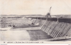 ASSUAN, Egypt, 1900-1910s; The Great Dam