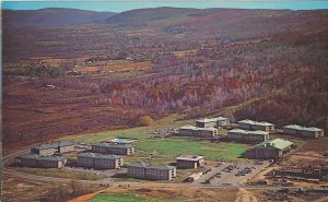 Aerial view of Ithaca College, Ithaca, New York, standard, chrome