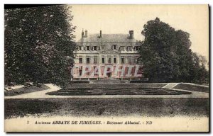 Postcard Old Abbey of Jumieges Building Abbatial