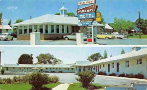 Parkway Motel & Restaurant VA Route 24 Appomattox Virginia postcard