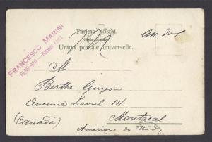 Argentina Mausoleo Belgrano 1904 Buenos Aires to Canada PPC