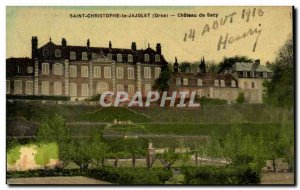 Saint Christophe le Jajolet Old Postcard Chateau de Sacy