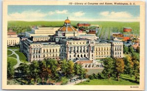 Postcard - Library of Congress and Annex - Washington, District of Columbia