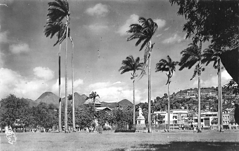 Martinique Fort de France Savannah Empress Josephine Real Photo Postcard