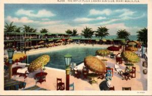 Florida Miami Beach The Roney Plaza Cabana Sun Club Curteich