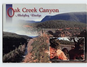 Postcard Midgley Bridge, Oak Creek Canyon, Sedona, Arizona