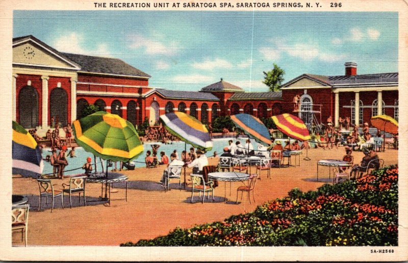 New York Saratoga Springs The Recreation Unit At Saratoga Spa Curteich