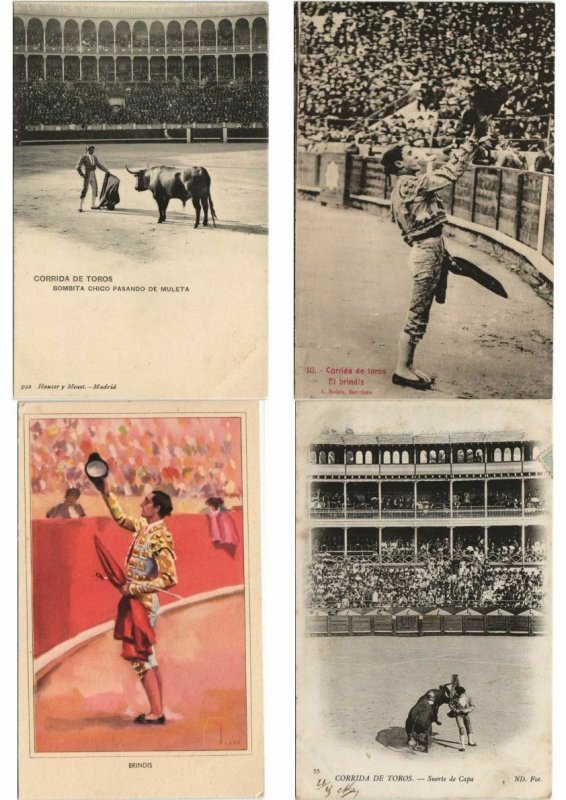 BULLFIGHTING SPORT MOSTLY SPAIN, FRANCE 135 CPA Pre-1940 (L4050)