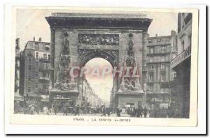 Paris (11th) Old Postcard La Porte St Denis