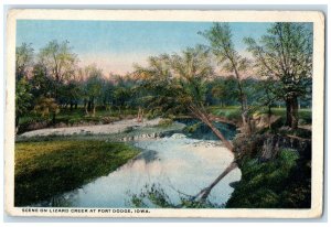 c1910's Scene On Lizard Creek At Fort Dodge Iowa IA Unposted Vintage Postcard