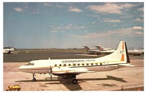 Cosmopolitan Airlines Convair 440 at Boston Logan Airport 1980 Airplane Postcard