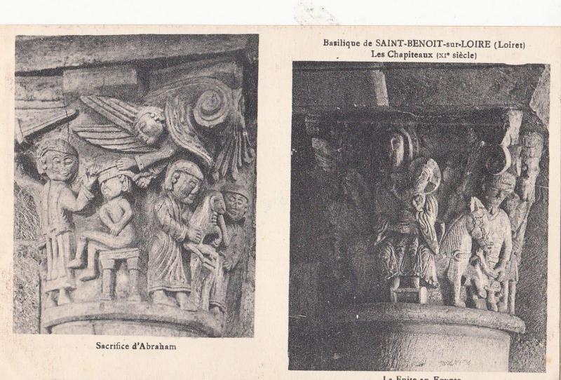 BF11491 basilique de saint benoit sur loire les chapitea france front/back image