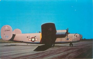 Liberator Consolidated B-24D, 512 Bomb Squad WWII Era Airplane  Postcard