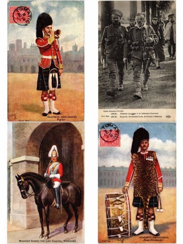 ENGLAND, ENGLISH MILITARY 150 Vintage Postcards (L6090)