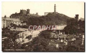 Postcard Old Calton Hill Edinburgh