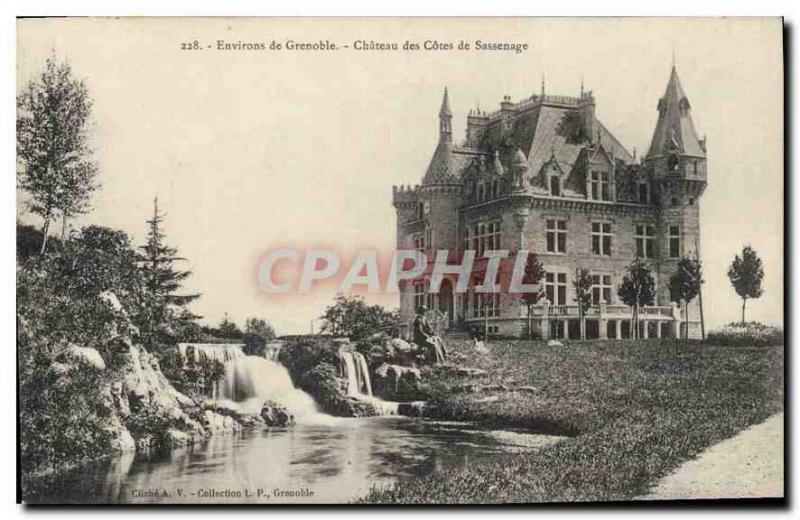 Old Postcard surroundings Grenoble Ratings of Castle Sassenage