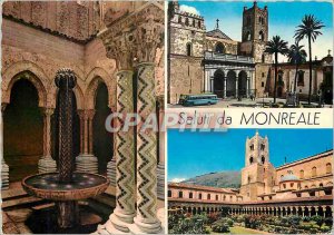 Postcard Modern Saluti da Monreale