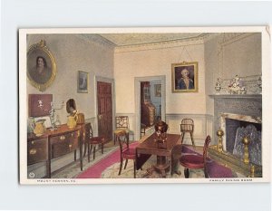 Postcard Family Dining Room, Mount Vernon, Virginia