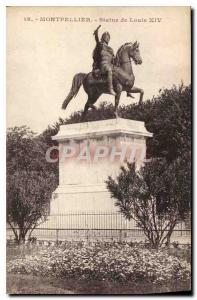 Postcard Old Montpellier Statue of Louis XIV