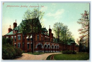 c1910 Administration Building Logansport Indiana IN Unposted Antique Postcard