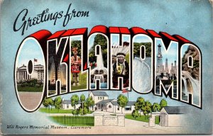 Greetings from Oklahoma Postcard PC167