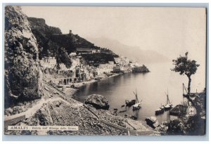 Amalfi Campania Italy Postcard View from the Hotel Della Sirene c1905 RPPC Photo