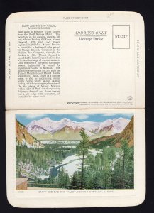 Canada Alberta Banff and The Bow Valley Canadian Rockies Folkard Letter Card