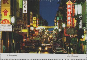 Chinatown San Francisco California Postcard BS.27