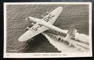 Mint England Real Picture Postcard Aviation Canopus Imperial Airways Air Liner