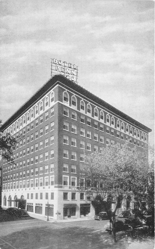 Altoona Pennsylvania~Hotel Penn Alto Corner Street View~Trees in Blossom~1940s