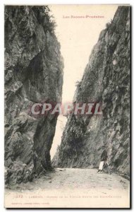 Old Postcard Les Basses Pyrenees Laruns Gorges Of The Old Road Of Hot Waters