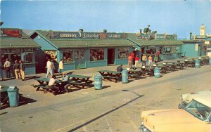 Long Beach California 1950s Postcard Shops At Pierpont Landing