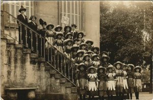 CPA carte photo LAON Fete des Écoles 5 Juillet 1913 (809516)