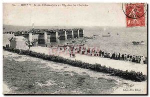 Royan - Jetee Debarcadere and Regates of & # 39Escadre - Old Postcard