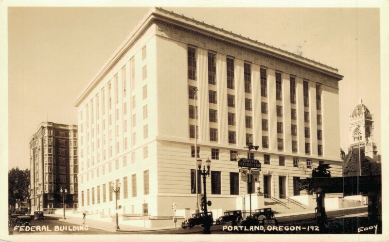 USA Federal Building Portland Oregon Real Photo 1934 04.10