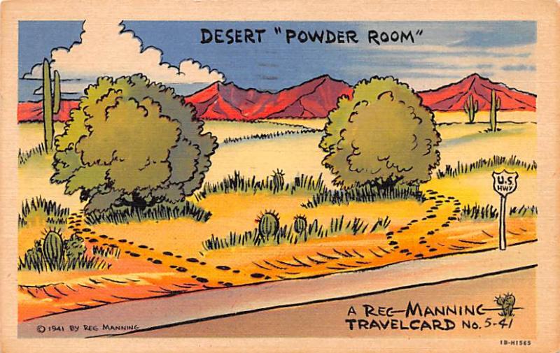 Desert, Powder Room, Reg Manning 1958