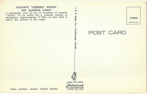 An Alaskan Ice Cube Floating Off Alaskan Coast