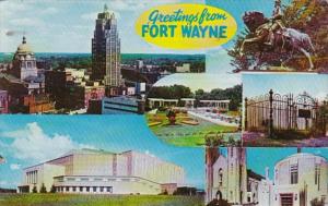 Indiana Fort Wayne Greetings With Multiple Views 1960