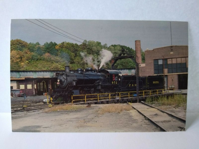 Railroad Postcard Philadelphia Reading 972 Locomotive Steam Train Audio Visual