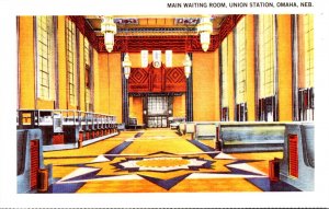 Nebraska Omaha Union Station Main Waiting Room American Exxpress Travelers Ch...