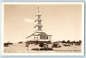 Alexandria VA Postcard RPPC Photo George Washington Masonic National Memorial