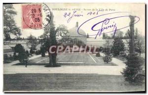 Old Postcard Boulogne sur Seine Greenhouses of the city of Paris