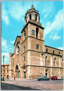 Lucera The Cathedral Italy Parish Church Street View Postcard