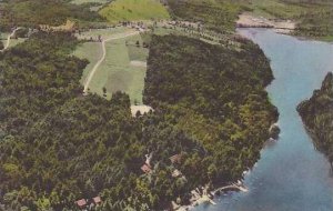 Maine Monmouth Cobbosee Colony Aerial View Of Golf Course And Grounds Albertype